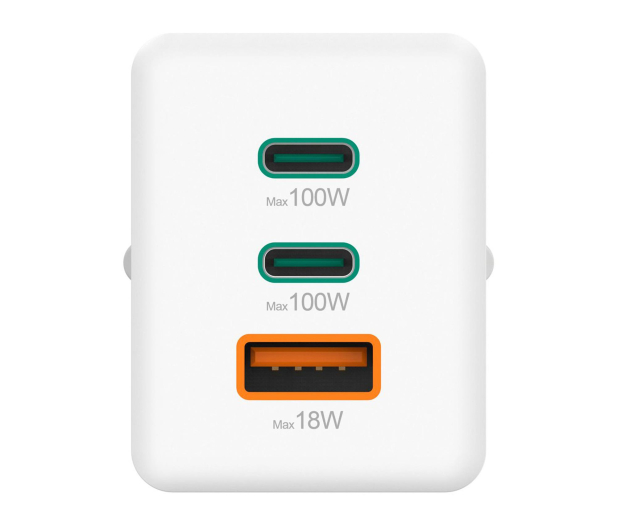 Hama ŁADOWARKA SIECIOWA MINI 100W PD/QC 2X USB-C, 1X USB-A BIAŁA - 1318744 - zdjęcie 4